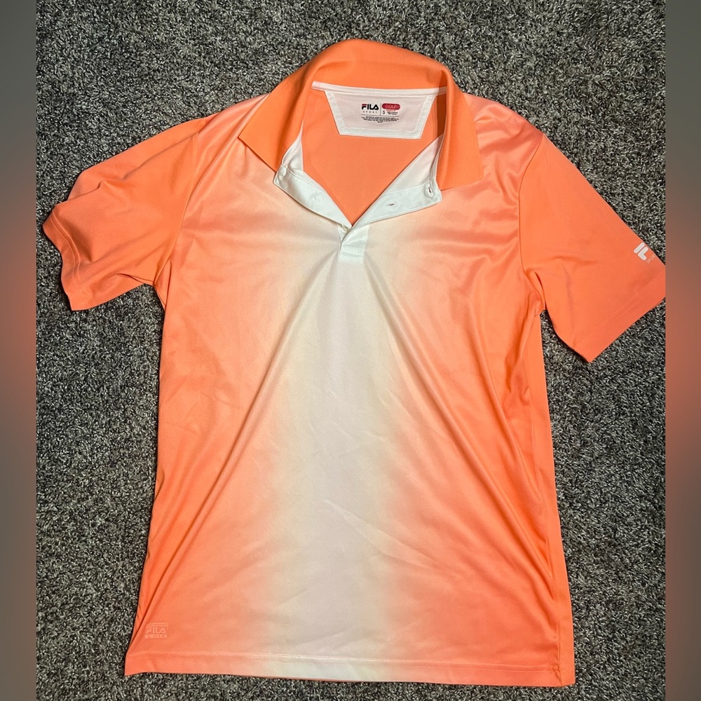 Women's FILA Sport Orange Golf Top Size Small